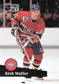 #412 - Kirk Muller - Montreal Canadiens - 1991-92 Pro Set French Hockey