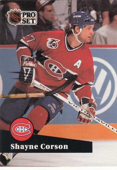 #413 - Shayne Corson - Montreal Canadiens - 1991-92 Pro Set French Hockey