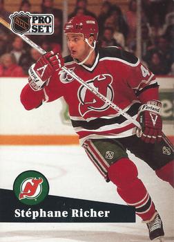 #420 - Stephane Richer - New Jersey Devils - 1991-92 Pro Set French Hockey