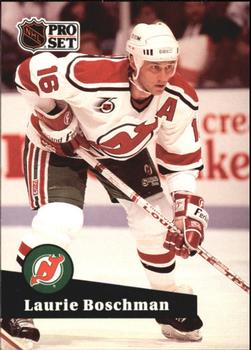 #426 - Laurie Boschman - New Jersey Devils - 1991-92 Pro Set French Hockey