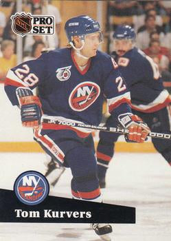 #428 - Tom Kurvers - New York Islanders - 1991-92 Pro Set French Hockey