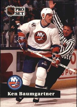 #432 - Ken Baumgartner - New York Islanders - 1991-92 Pro Set French Hockey