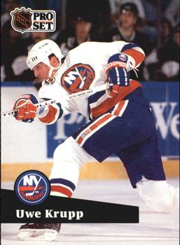 #436 - Uwe Krupp - New York Islanders - 1991-92 Pro Set French Hockey