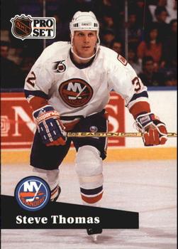 #438 - Steve Thomas - New York Islanders - 1991-92 Pro Set French Hockey