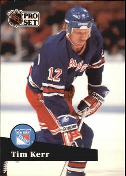 #446 - Tim Kerr - New York Rangers - 1991-92 Pro Set French Hockey