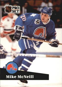 #467 - Mike McNeill - Quebec Nordiques - 1991-92 Pro Set French Hockey