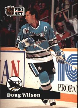 #478 - Doug Wilson - San Jose Sharks - 1991-92 Pro Set French Hockey