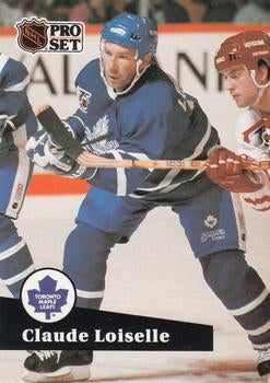 #493 - Claude Loiselle - Toronto Maple Leafs - 1991-92 Pro Set French Hockey