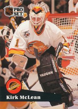 #501 - Kirk McLean - Vancouver Canucks - 1991-92 Pro Set French Hockey