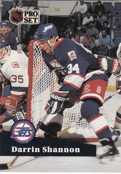 #515 - Darrin Shannon - Winnipeg Jets - 1991-92 Pro Set French Hockey