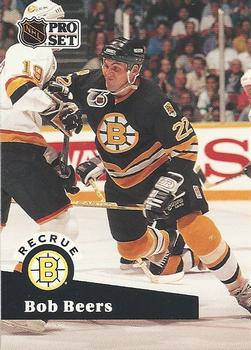 #520 - Bob Beers - Boston Bruins - 1991-92 Pro Set French Hockey