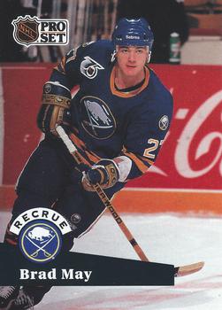 #523 - Brad May - Buffalo Sabres - 1991-92 Pro Set French Hockey
