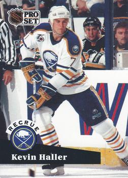 #525 - Kevin Haller - Buffalo Sabres - 1991-92 Pro Set French Hockey
