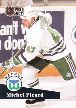 #538 - Michel Picard - Hartford Whalers - 1991-92 Pro Set French Hockey