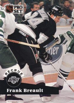 #541 - Frank Breault - Los Angeles Kings - 1991-92 Pro Set French Hockey