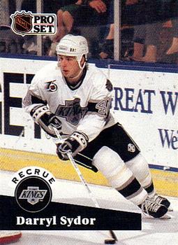 #542 - Darryl Sydor - Los Angeles Kings - 1991-92 Pro Set French Hockey