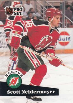 #547 - Scott Niedermayer - New Jersey Devils - 1991-92 Pro Set French Hockey