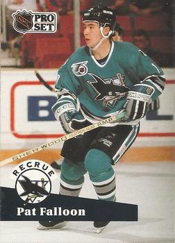 #558 - Pat Falloon - San Jose Sharks - 1991-92 Pro Set French Hockey