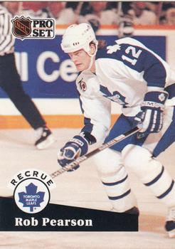 #562 - Rob Pearson - Toronto Maple Leafs - 1991-92 Pro Set French Hockey