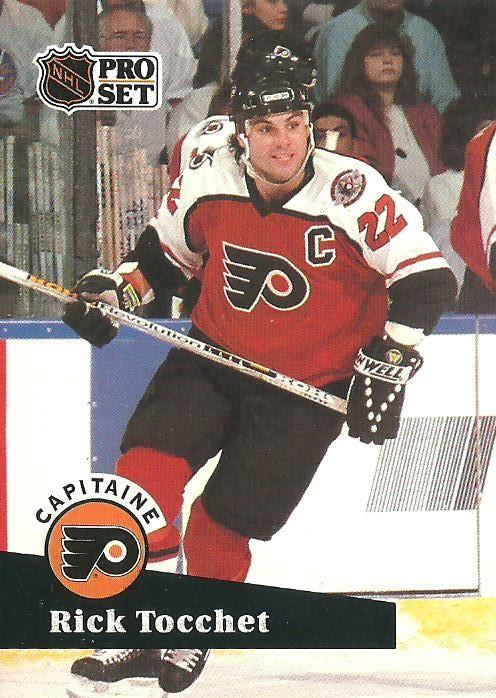 #580 - Rick Tocchet - Philadelphia Flyers - 1991-92 Pro Set French Hockey