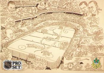 #591 - Illustration sur les Bruins de Boston (Boston Bruins Cartoon) - Boston Bruins - 1991-92 Pro Set French Hockey