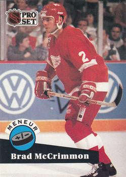 #609 - Brad McCrimmon - Detroit Red Wings - 1991-92 Pro Set French Hockey