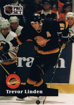 #236 - Trevor Linden - Vancouver Canucks - 1991-92 Pro Set French Hockey