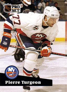 #433 - Pierre Turgeon - New York Islanders - 1991-92 Pro Set French Hockey
