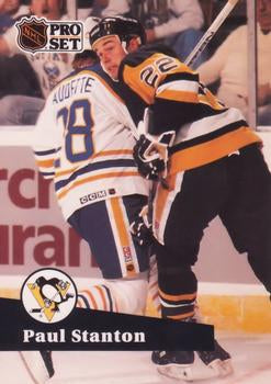#457 - Paul Stanton - Pittsburgh Penguins - 1991-92 Pro Set French Hockey