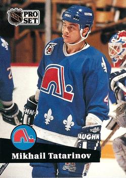 #462 - Mikhail Tatarinov - Quebec Nordiques - 1991-92 Pro Set French Hockey