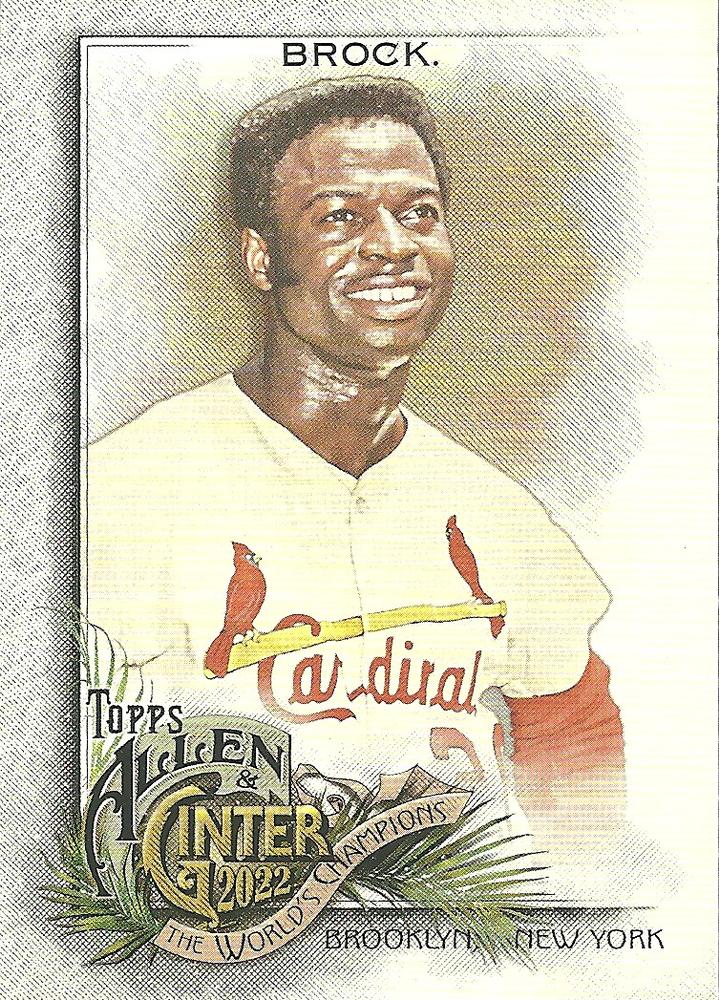 #107 Lou Brock - St. Louis Cardinals - 2022 Topps Allen & Ginter Baseball