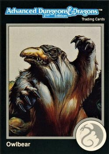 #107 Owlbear - 1991 TSR Advanced Dungeons & Dragons - Silver