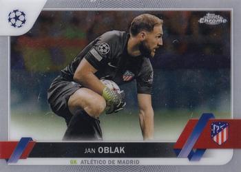 #107 Jan Oblak - Atletico Madrid - 2022-23 Topps Chrome UEFA Club Competitions Soccer
