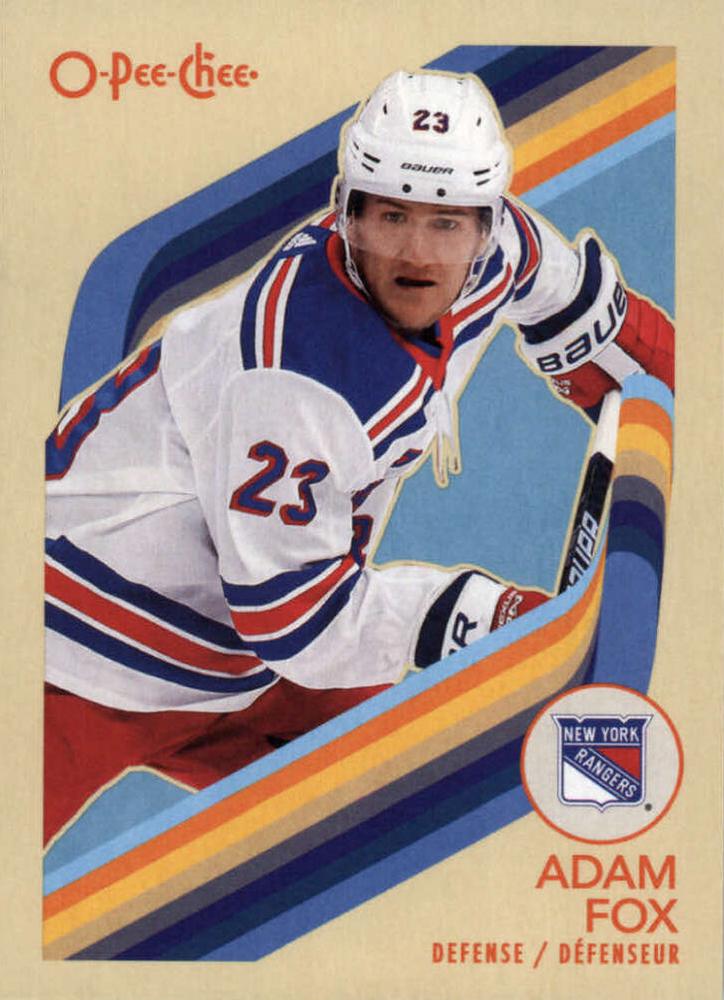 #107 Adam Fox - New York Rangers - 2023-24 O-Pee-Chee - Retro Hockey