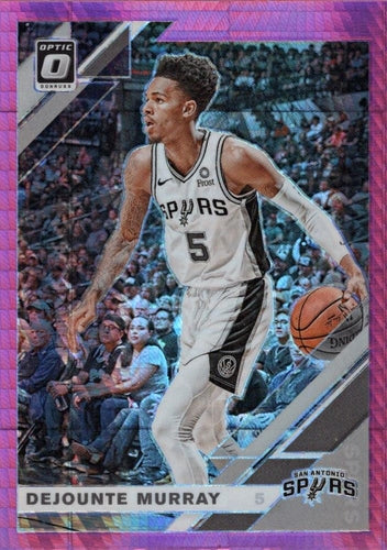 #107 Dejounte Murray - San Antonio Spurs - 2019-20 Donruss Optic - Hyper Pink Basketball
