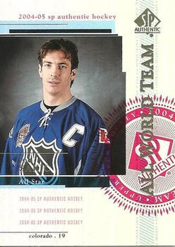 #107 Joe Sakic - Colorado Avalanche - 2004-05 SP Authentic Hockey