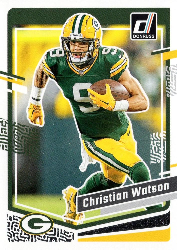 #107 Christian Watson - Green Bay Packers - 2023 Donruss Football