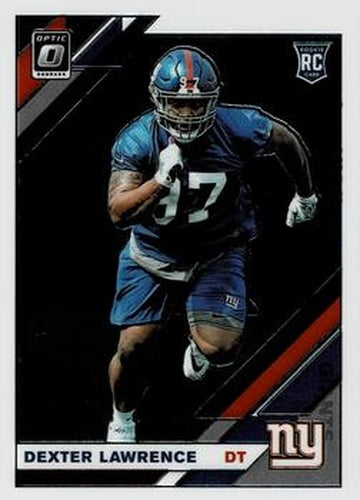 #107 Dexter Lawrence - New York Giants - 2019 Donruss Optic Football