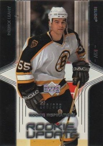#107 Pat Leahy - Boston Bruins - 2003-04 Upper Deck Rookie Update Hockey