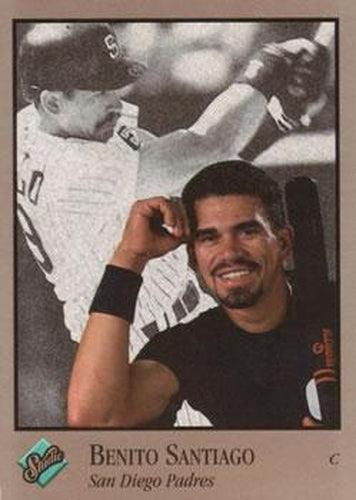 #107 Benito Santiago - San Diego Padres - 1992 Studio Baseball