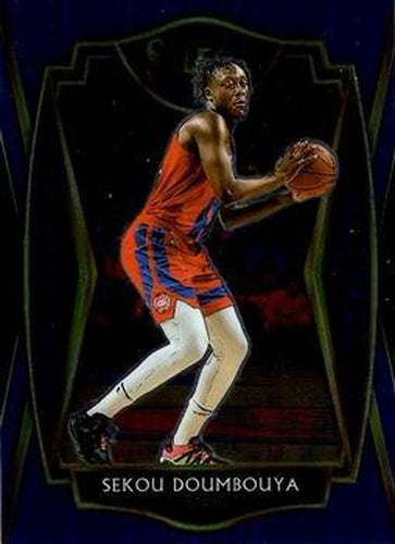 #107 Sekou Doumbouya - Detroit Pistons - 2020-21 Panini Select - Blue Basketball