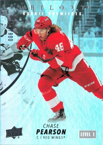 #107 Chase Pearson - Detroit Red Wings - 2022-23 Upper Deck Trilogy Hockey