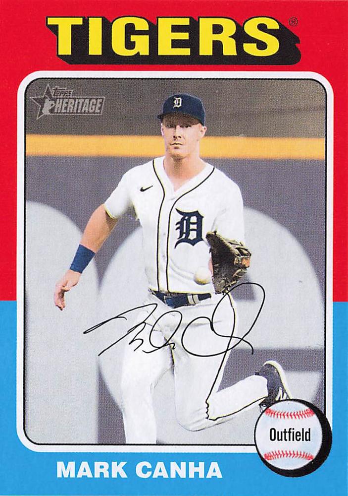 #107 Mark Canha - Detroit Tigers - 2024 Topps Heritage Baseball