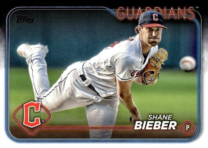 #107 Shane Bieber - Cleveland Guardians - 2024 Topps Baseball