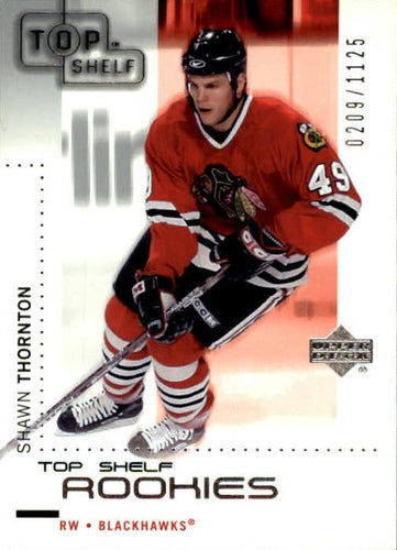 #108 Shawn Thornton - Chicago Blackhawks - 2002-03 Upper Deck Top Shelf Hockey