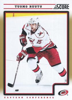 #108 Tuomo Ruutu - Carolina Hurricanes - 2012-13 Score - Gold Rush Hockey