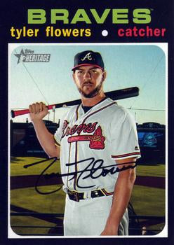 #108 Tyler Flowers - Atlanta Braves - 2020 Topps Heritage Baseball