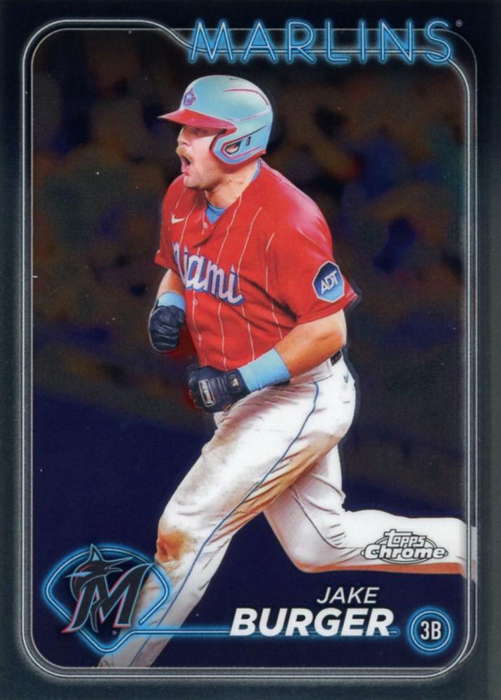 #108 Jake Burger - Miami Marlins - 2024 Topps Chrome Baseball