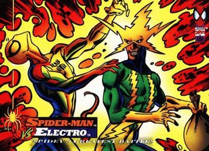 #108 Spider-Man vs. Electro - 1994 Fleer The Amazing Spider-Man