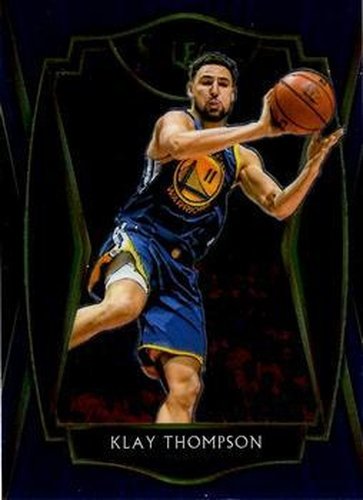 #108 Klay Thompson - Golden State Warriors - 2020-21 Panini Select - Blue Basketball